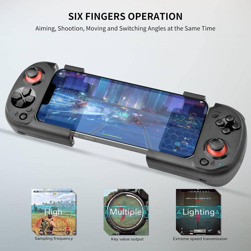 arVin Wireless Gaming Controller for iPhone/iOS/Android with Magnetic Storage, Pocket Size, Portable Bluetooth Gamepad Joystick for iPhone 15/14/13/Samsung Galaxy 22/21/20/Call of Duty Mobile/Genshin - Image 5